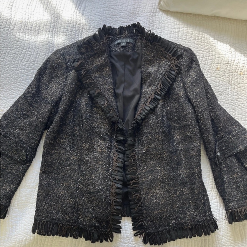 Chic Black Textured Blazer